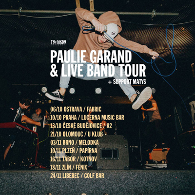 PAULIE GARAND/LIVE BAND TOUR 2017/- koncert Plzeň -Papírna
 
Plzeň