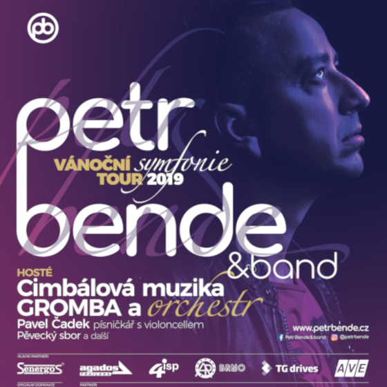 PETR BENDE & BAND A HOSTÉ/VÁNOČNÍ SYMFONIE TOUR 2019/- koncert Mikulov na Moravě -Městské kino Mikulov Mikulov na Moravě