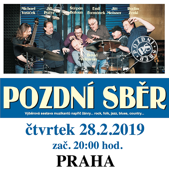 POZDNÍ SBĚR- koncert v Praze -Kamina boat Praha 5