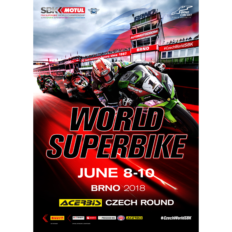 Motul FIM WorldSBK- Mistrovství světa superbiků- Brno -Automotodrom Brno Brno