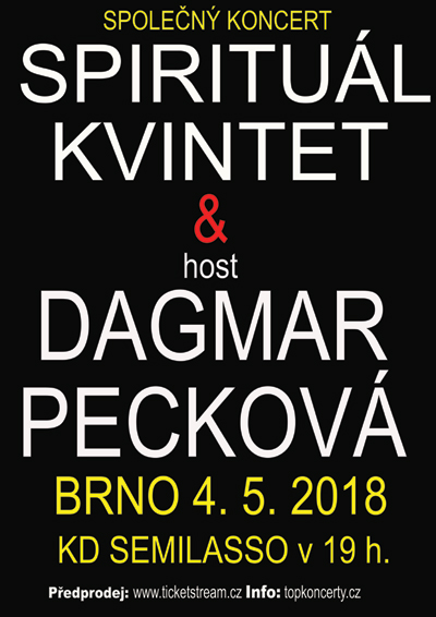 Spirituál kvintet/a vzácný host/Dagmar Pecková- Brno -Semilasso Brno