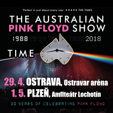 THE AUSTRALIAN PINK FLOYD SHOW/TIME - 30 YEARS OF CELEBRATING PINK FLOYD/- koncert Plzeň -Amfiteátr Lochotín
 
Plzeň