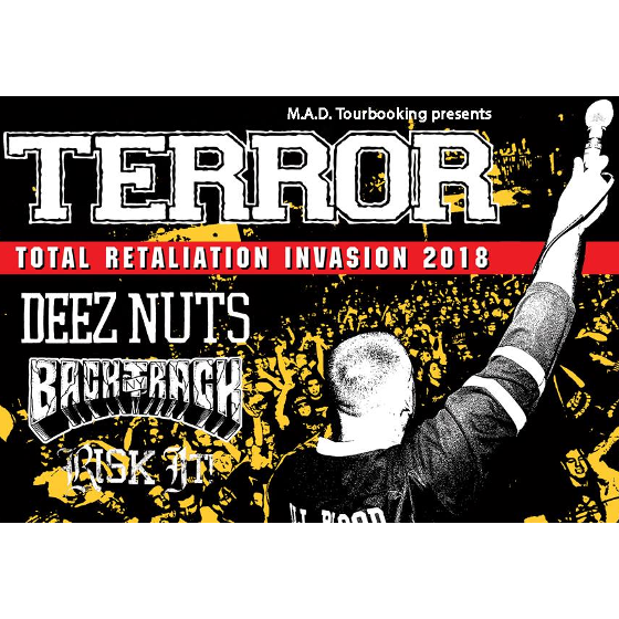 TERROR/TOTAL RETALIATION INVASION 2018/Deez Nuts, Backtrack, Risk It, Deluminator- koncert v Ostravě -BrickHouse DOV Ostrava