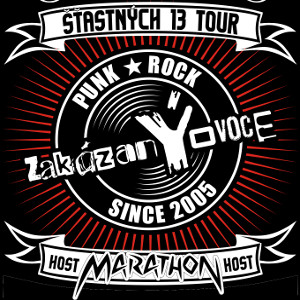 zakázanÝovoce/Šťastných 13 Tour/Host: Marathon- koncert Benešov u Prahy -Music Bar xXx
 
Benešov u Prahy